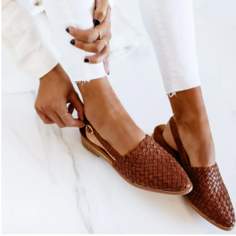 Leren dames sandalen met hak – Hilga