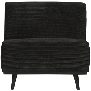 WOOOD 1-zits element Statement – Ribstof – Graphite – 77x79x93 WOOOD 1-zits element Statement – Ribstof – Graphite – 77x79x93