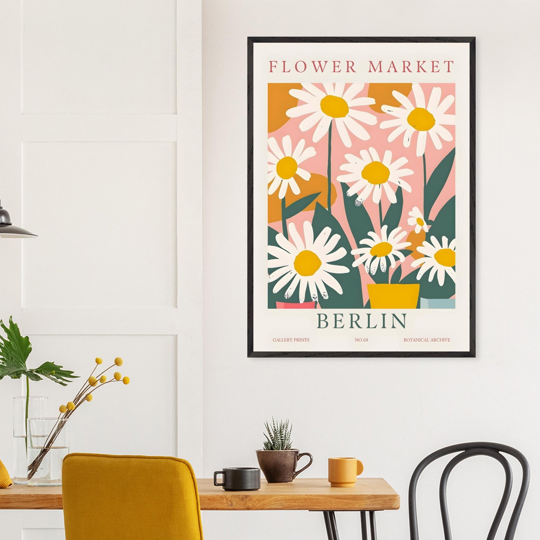 Artfulprints Poster Flower market - Berlin II - 70x100 cm - Meerkleuri