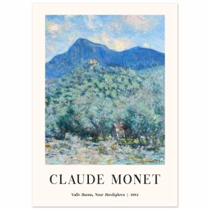 Artfulprints Poster Claude Monet – Valle Buona, near Bordighera – 50×7 Artfulprints Poster Claude Monet – Valle Buona, near Bordighera – 50×7