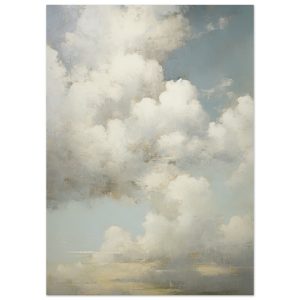 Artfulprints Poster The clouds – 50×70 cm – Wit Artfulprints Poster The clouds – 50×70 cm – Wit