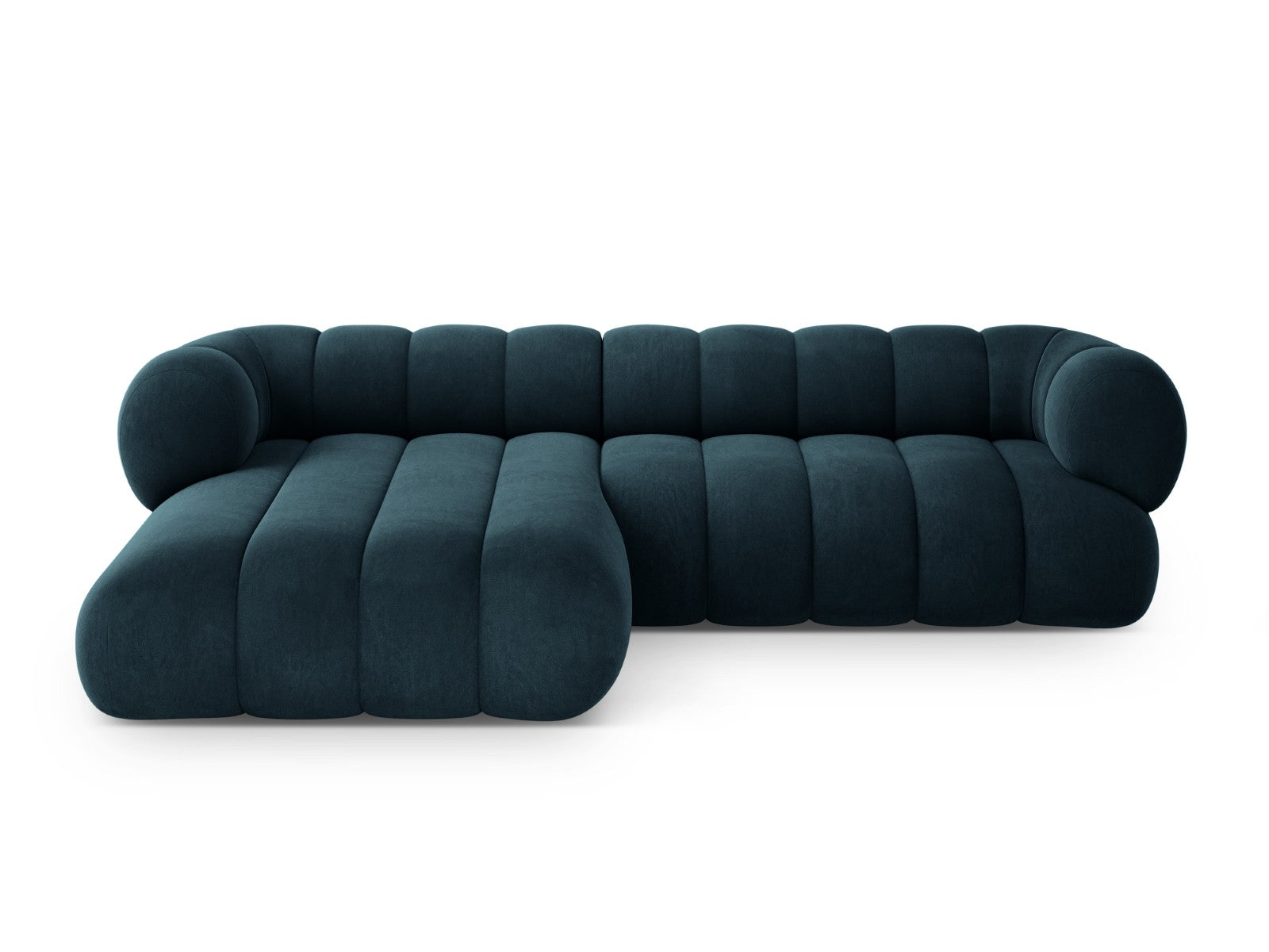 Cosmopolitan Design linker hoekbank Koge 5-zits, flueel diepe olie - 1