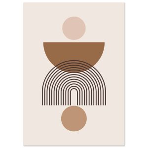 Artfulprints Poster Boho – Harmony shapes – A4 21×29.7 cm – Grijs Artfulprints Poster Boho – Harmony shapes – A4 21×29.7 cm – Grijs