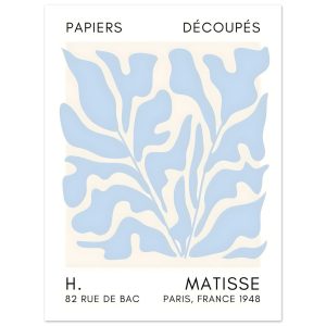 Artfulprints Poster Matisse – Seabed shapes light blue – 30×40 cm – Bl Artfulprints Poster Matisse – Seabed shapes light blue – 30×40 cm – Bl