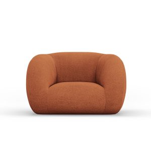 Cosmopolitan Design Fauteuil Essen boucle, bruin – 95x130x86cm Cosmopolitan Design Fauteuil Essen boucle, bruin – 95x130x86cm