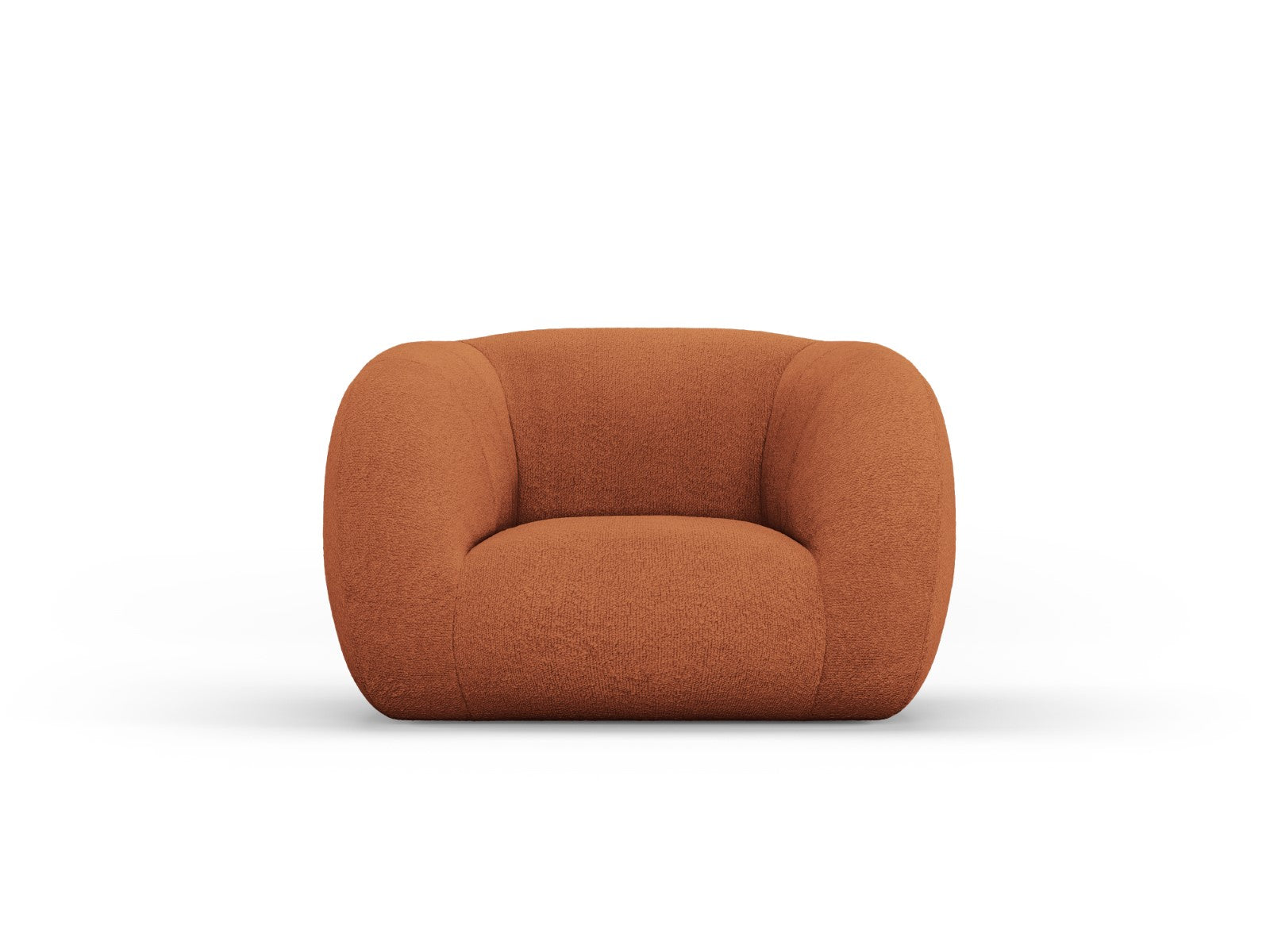 Cosmopolitan Design Fauteuil Essen boucle, bruin - 95x130x86cm