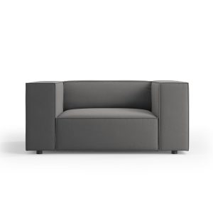 Cosmopolitan Design Fauteuil Arendal flueel, cement – 102x124x70cm Cosmopolitan Design Fauteuil Arendal flueel, cement – 102x124x70cm