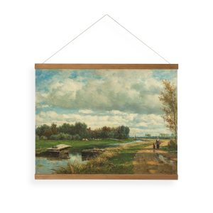 Art for the Home Hangende Poster Linnen – Hollands Landschap – 60x80cm