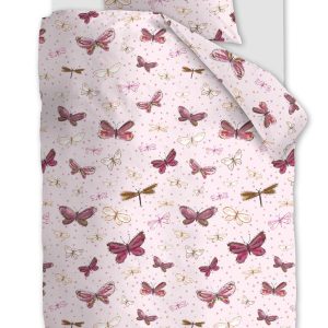 Beddinghouse Kids dekbedovertrek Butterfly Away – 140×200 cm – roze Beddinghouse Kids dekbedovertrek Butterfly Away – 140×200 cm – roze