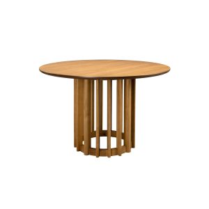 Dutchbone Barlet Eettafel Rond 120 cm Hout Eiken – Bruin Dutchbone Barlet Eettafel Rond 120 cm Hout Eiken – Bruin