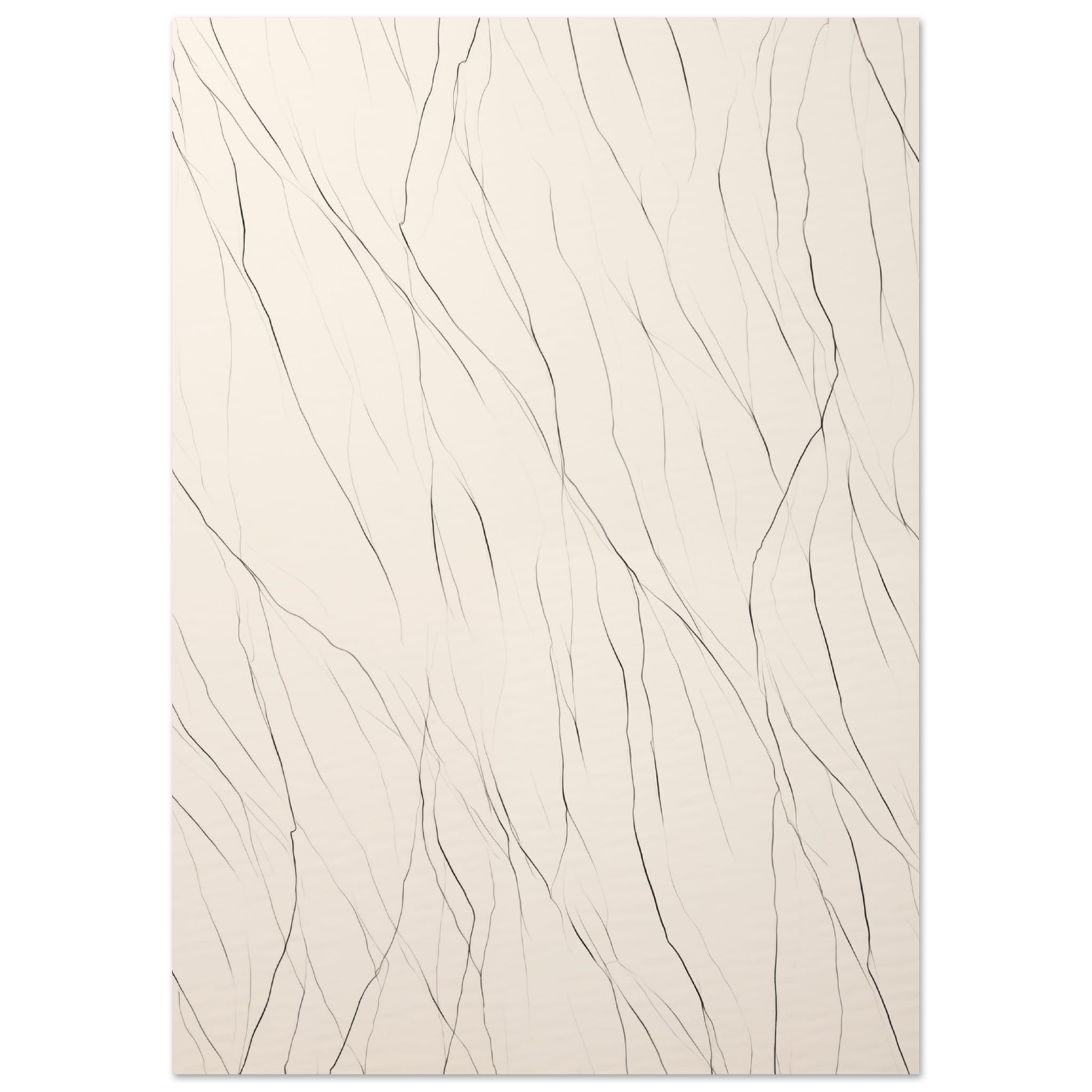Artfulprints Abstract - Linear symphony poster A4 21x29.7 cm