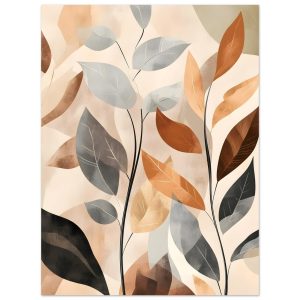 Artfulprints Poster Boho – Autumn leaves – 30×40 cm – Meerkleurig Artfulprints Poster Boho – Autumn leaves – 30×40 cm – Meerkleurig