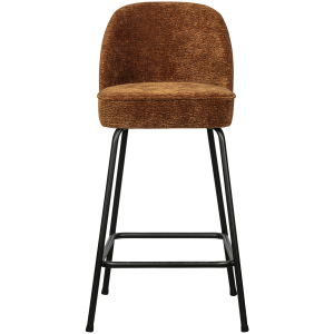 WOOOD Barstoel 65 cm 3D Vogue – Chenille – Midden Bruin -89x50x55 WOOOD Barstoel 65 cm 3D Vogue – Chenille – Midden Bruin -89x50x55