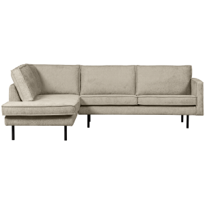 WOOOD hoekbank links Rodeo – Velvet – Wheatfield – 85x266x213
