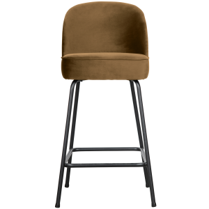 WOOOD barstoel Vogue – Velvet – Honing Geel – 89x50x55 WOOOD barstoel Vogue – Velvet – Honing Geel – 89x50x55