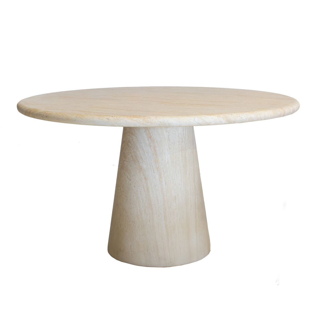 DÉJA Living Eettafel Brunn Rond - Travertin - 130x130x76cm