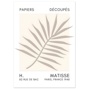 Artfulprints Poster Matisse – Floral reef grey – 50×70 cm – Grijs Artfulprints Poster Matisse – Floral reef grey – 50×70 cm – Grijs