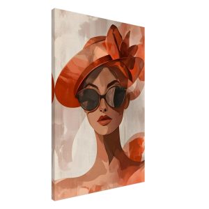 Artfulprints Canvas Timeless fashion portrait canvas – 60×90 cm – beig Artfulprints Canvas Timeless fashion portrait canvas – 60×90 cm – beig