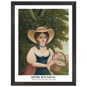 Artfulprints Poster met Lijst Henri Rousseau – Woman with basket of eg Artfulprints Poster met Lijst Henri Rousseau – Woman with basket of eg