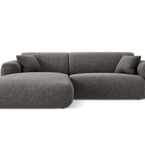 Cosmopolitan Design linker hoekbank Nolio 4-zits, chenille, grijs – 17 Cosmopolitan Design linker hoekbank Nolio 4-zits, chenille, grijs – 17