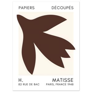 Artfulprints Poster Matisse – Shapes in the air brown – 30×40 cm – Bru Artfulprints Poster Matisse – Shapes in the air brown – 30×40 cm – Bru