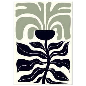 Artfulprints Poster Matisse – Poetic bloom II – A4 21×29.7 cm – Groen