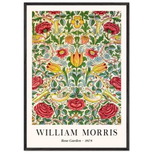 Artfulprints Poster met Lijst William Morris – Rose garden 1878 – 70×1 Artfulprints Poster met Lijst William Morris – Rose garden 1878 – 70×1