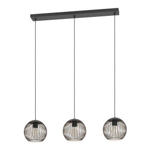 EGLO hanglamp Almanzora – e27 – 90 cm – zwart/koper EGLO hanglamp Almanzora – e27 – 90 cm – zwart/koper
