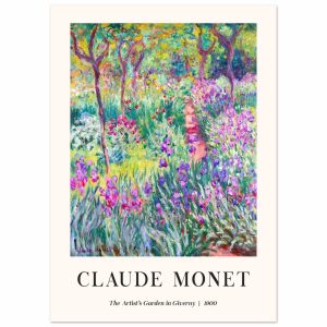 Artfulprints Poster Claude Monet – The artist's garden in Giverny – 50 Artfulprints Poster Claude Monet – The artist's garden in Giverny – 50