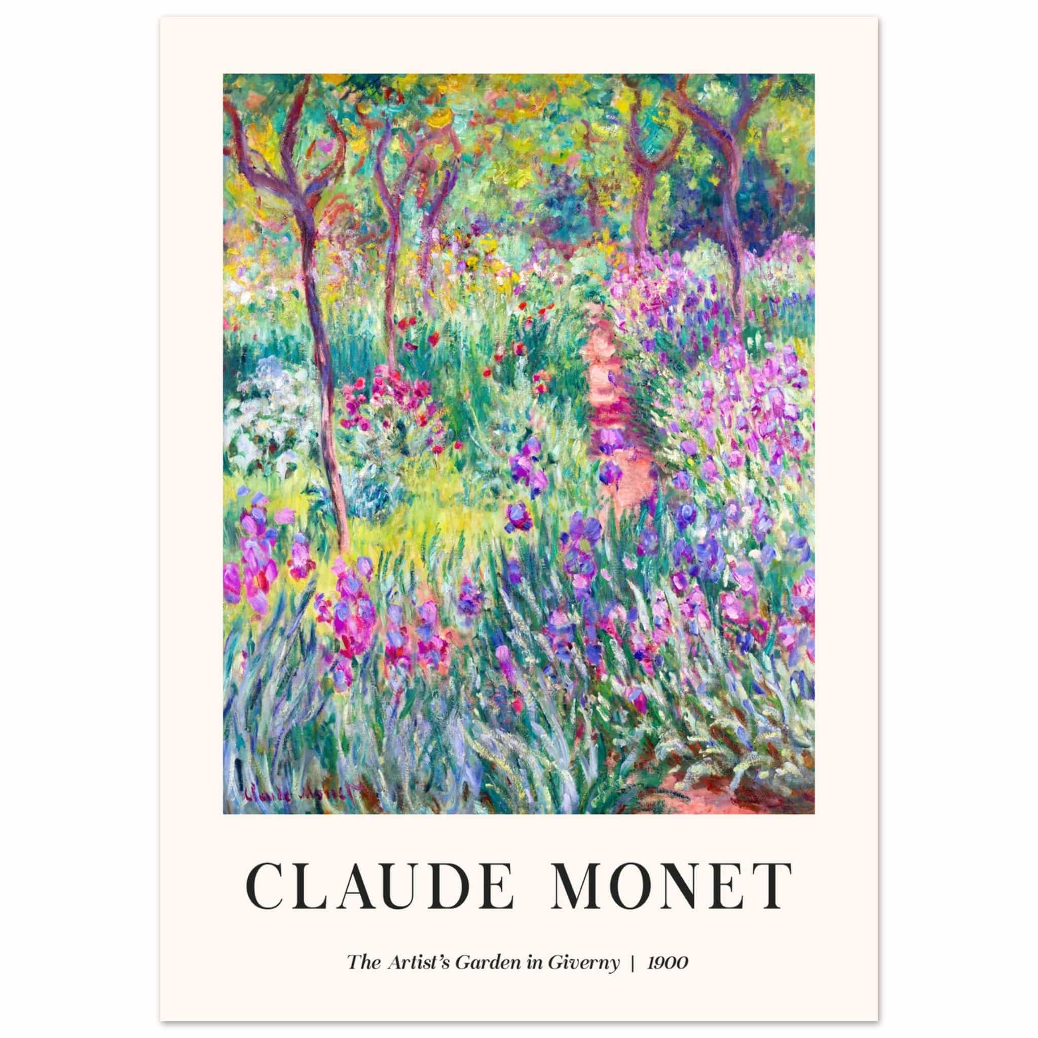 Artfulprints Poster Claude Monet - The artist's garden in Giverny - 50