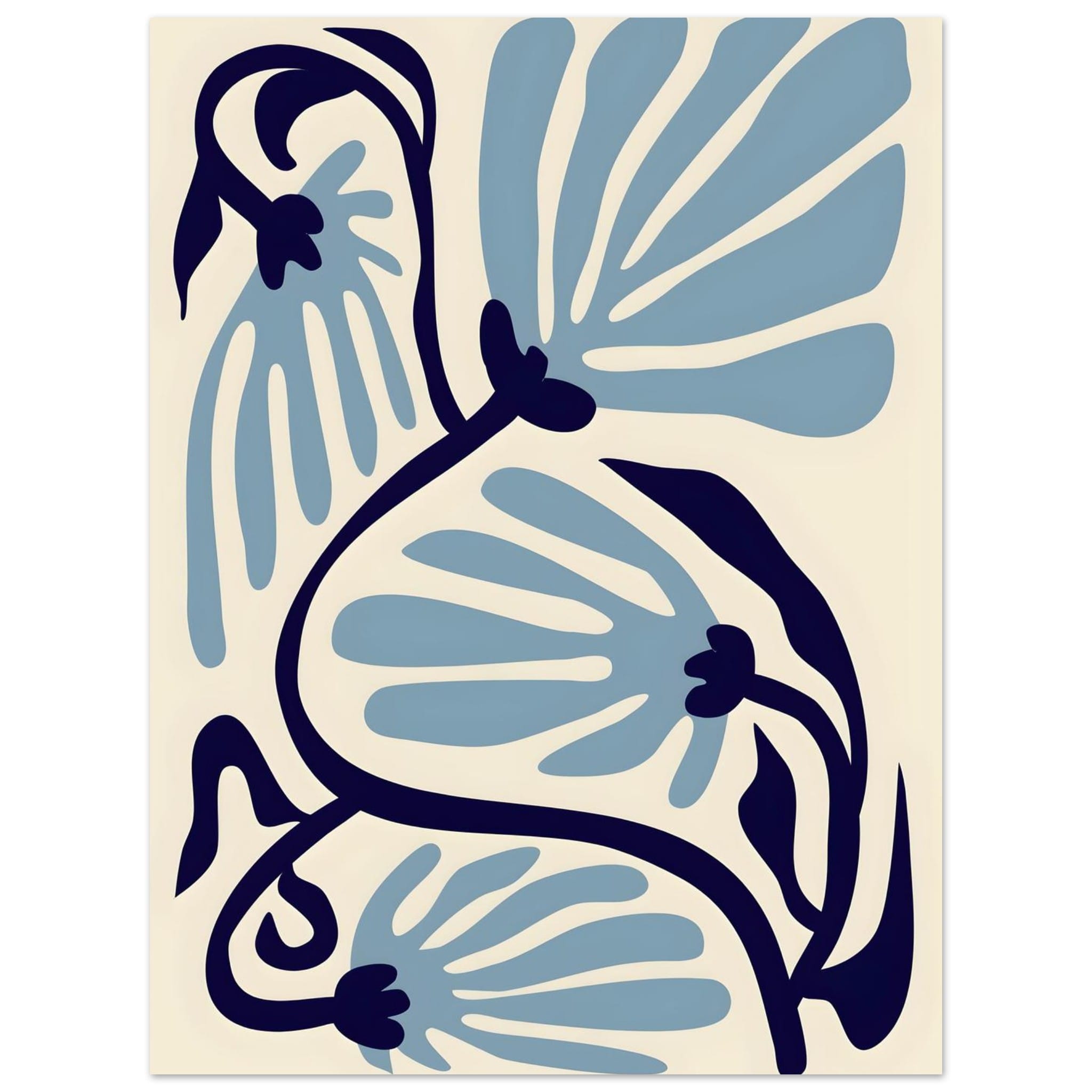 Artfulprints Poster Matisse – Ode to a turquoise flower - 30x40 cm - T