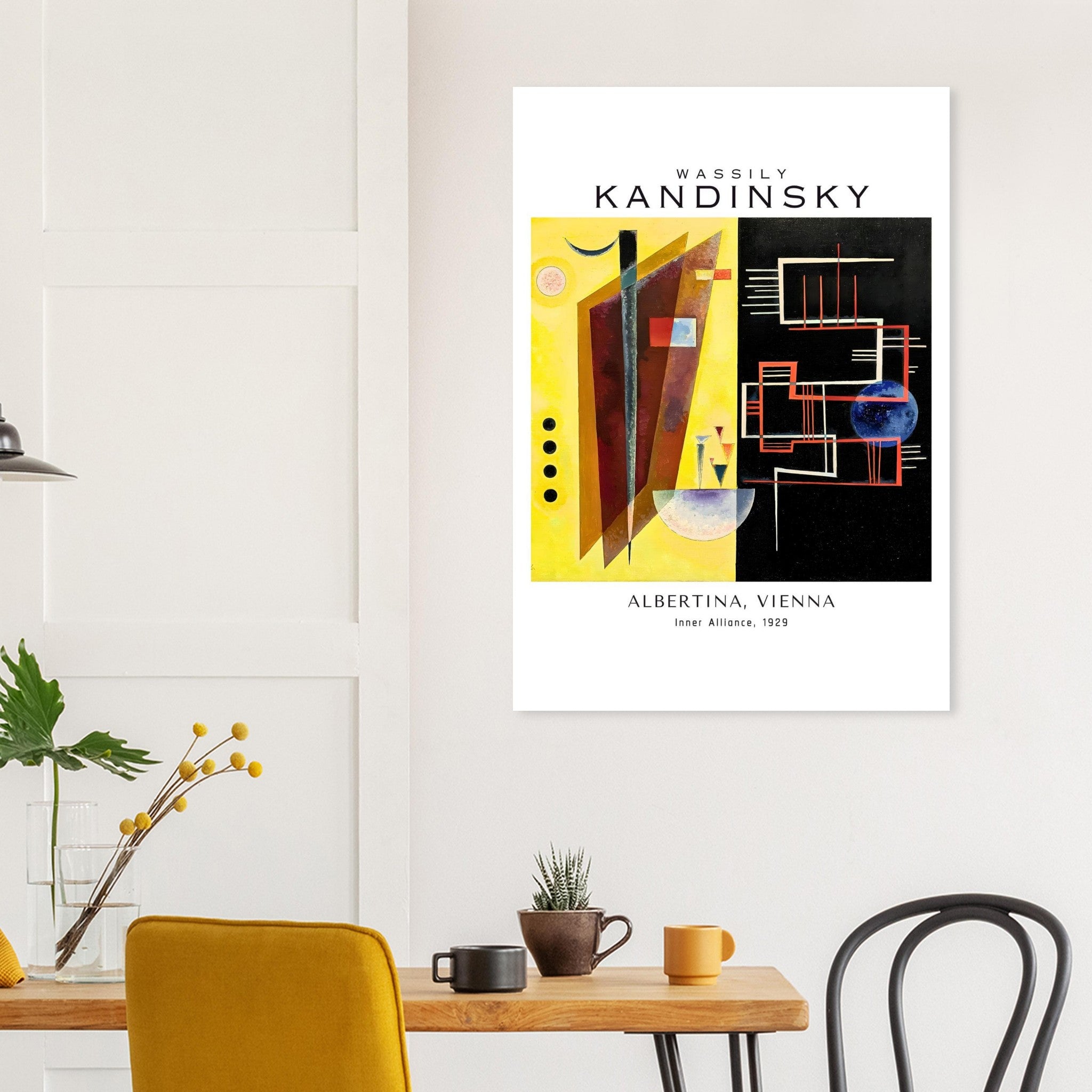 Artfulprints Wassily Kandinsky - Inner alliance poster 70x100 cm