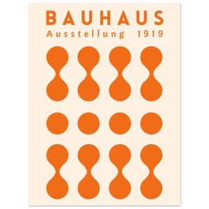 Artfulprints Poster Bauhaus – Ausstellung orange – 30×40 cm – Oranje Artfulprints Poster Bauhaus – Ausstellung orange – 30×40 cm – Oranje