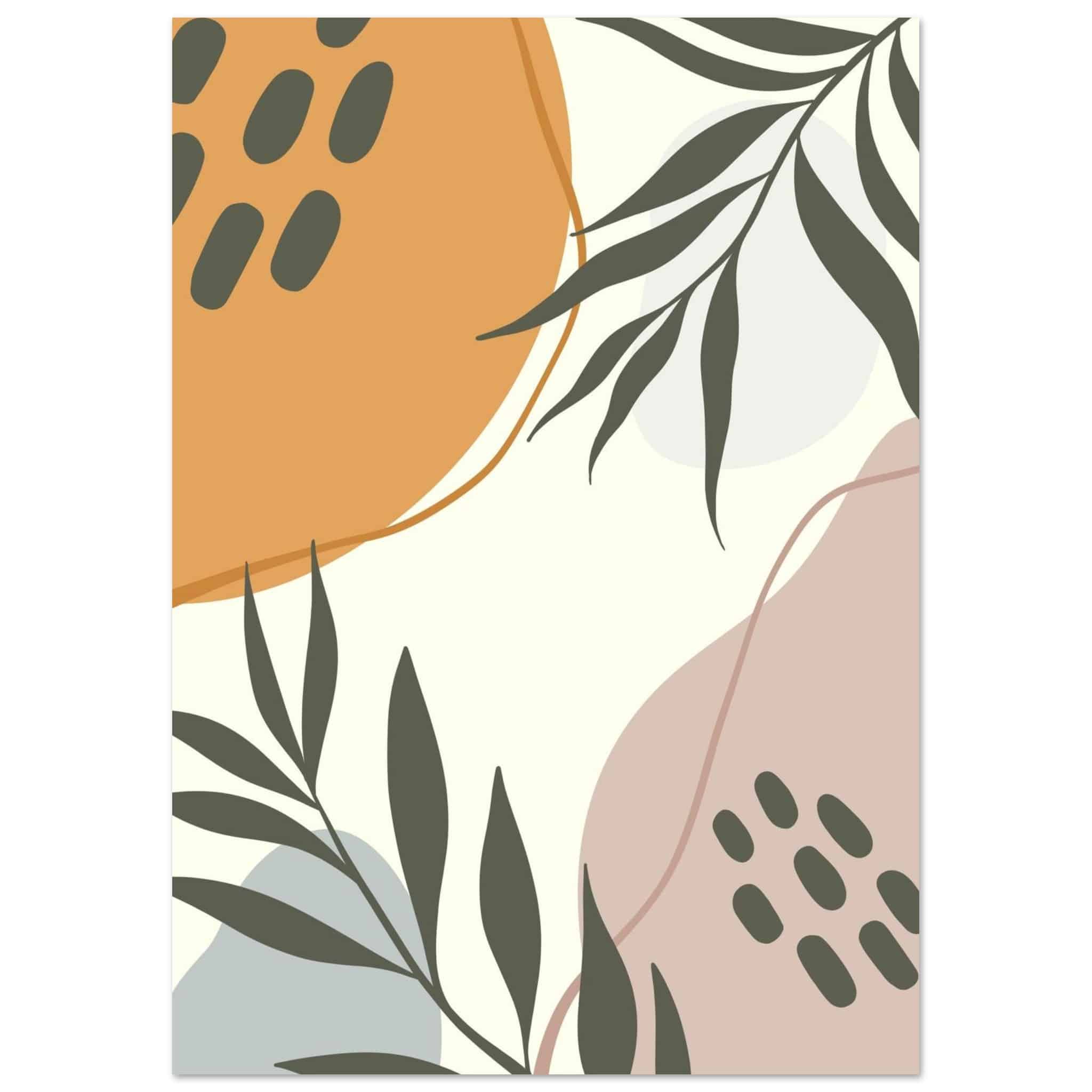 Artfulprints Poster Boho – Floral play - A4 21x29.7 cm - Meerkleurig