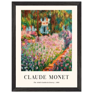 Artfulprints Poster met Lijst Claude Monet – The artist’s garden in Gi Artfulprints Poster met Lijst Claude Monet – The artist’s garden in Gi
