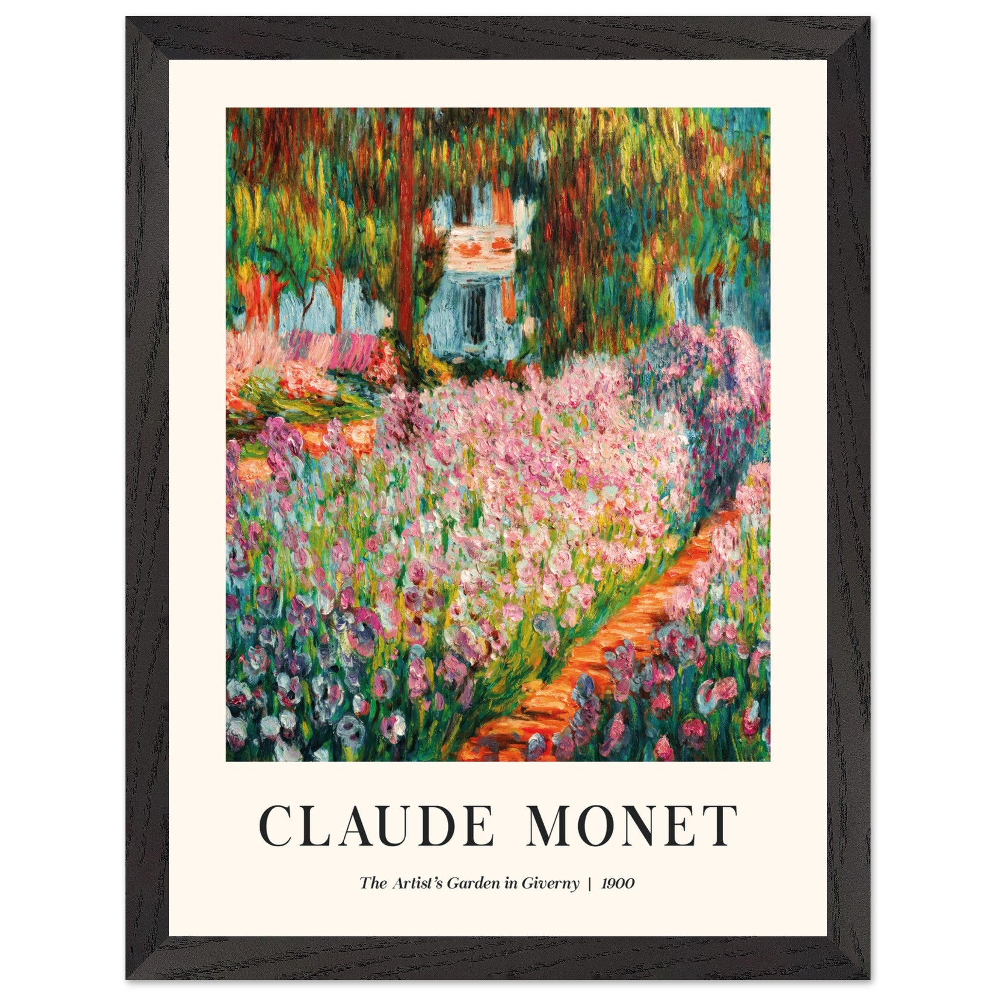 Artfulprints Poster met Lijst Claude Monet – The artist’s garden in Gi