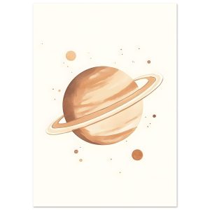 Artfulprints Poster Droomplaneet – A4 21×29.7 cm – Bruin Artfulprints Poster Droomplaneet – A4 21×29.7 cm – Bruin