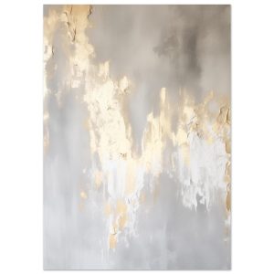 Artfulprints Poster Abstract – Golden touch – A4 21×29.7 cm – Goud