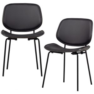 WOOOD eetkamerstoelen Close – Hout – Zwart – Set van 2 WOOOD eetkamerstoelen Close – Hout – Zwart – Set van 2