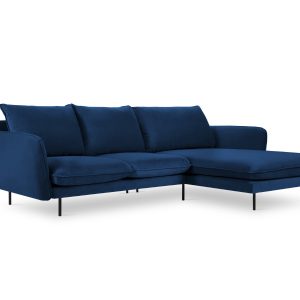 Cosmopolitan Design rechter hoekbank Vienna 5-zits, flueel, koningsbla Cosmopolitan Design rechter hoekbank Vienna 5-zits, flueel, koningsbla