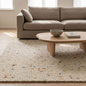 DÉJA Living Vloerkleed Bela – Wit Multi Wol – 200x290cm