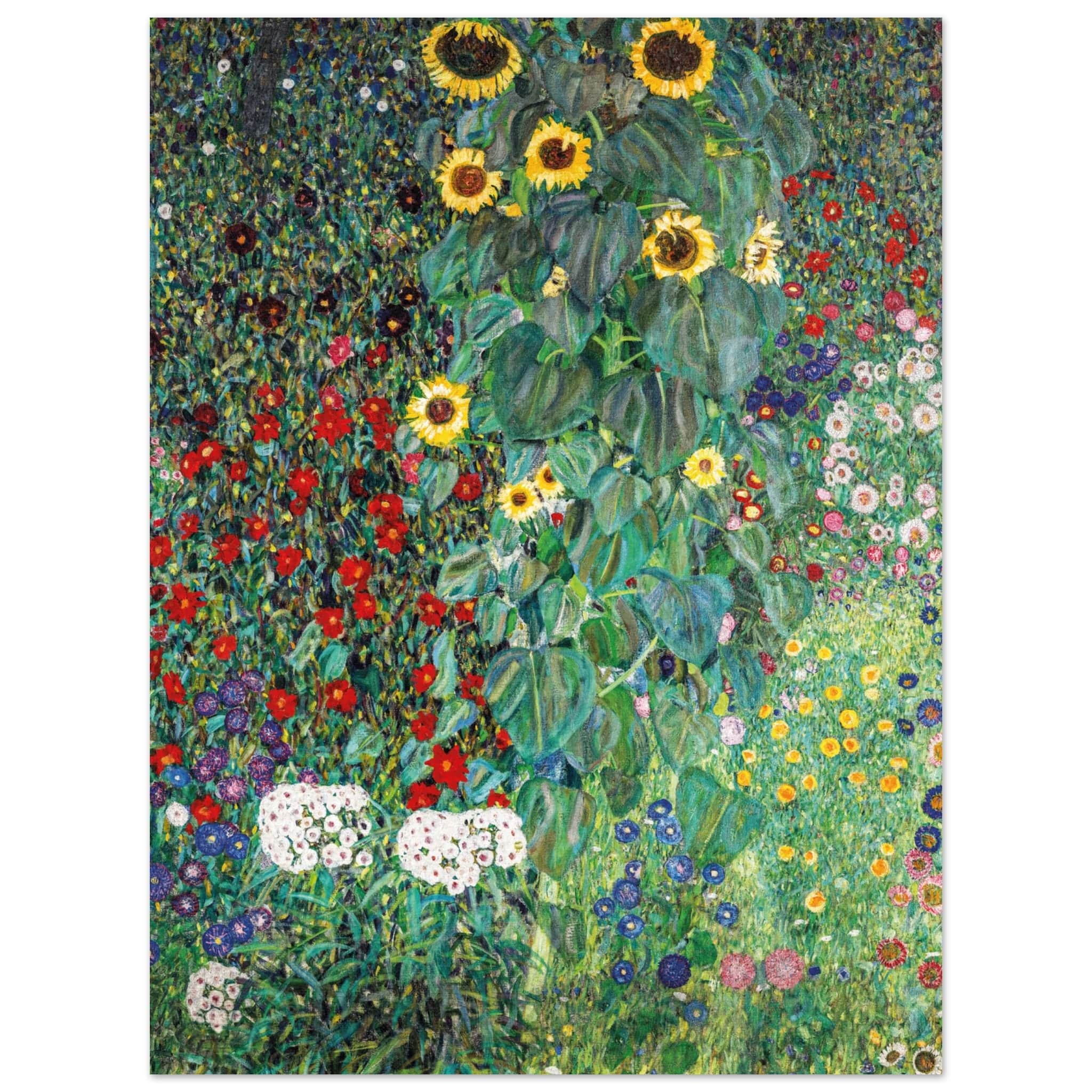 Artfulprints Poster Gustav Klimt - Country garden with sunflowers - 30