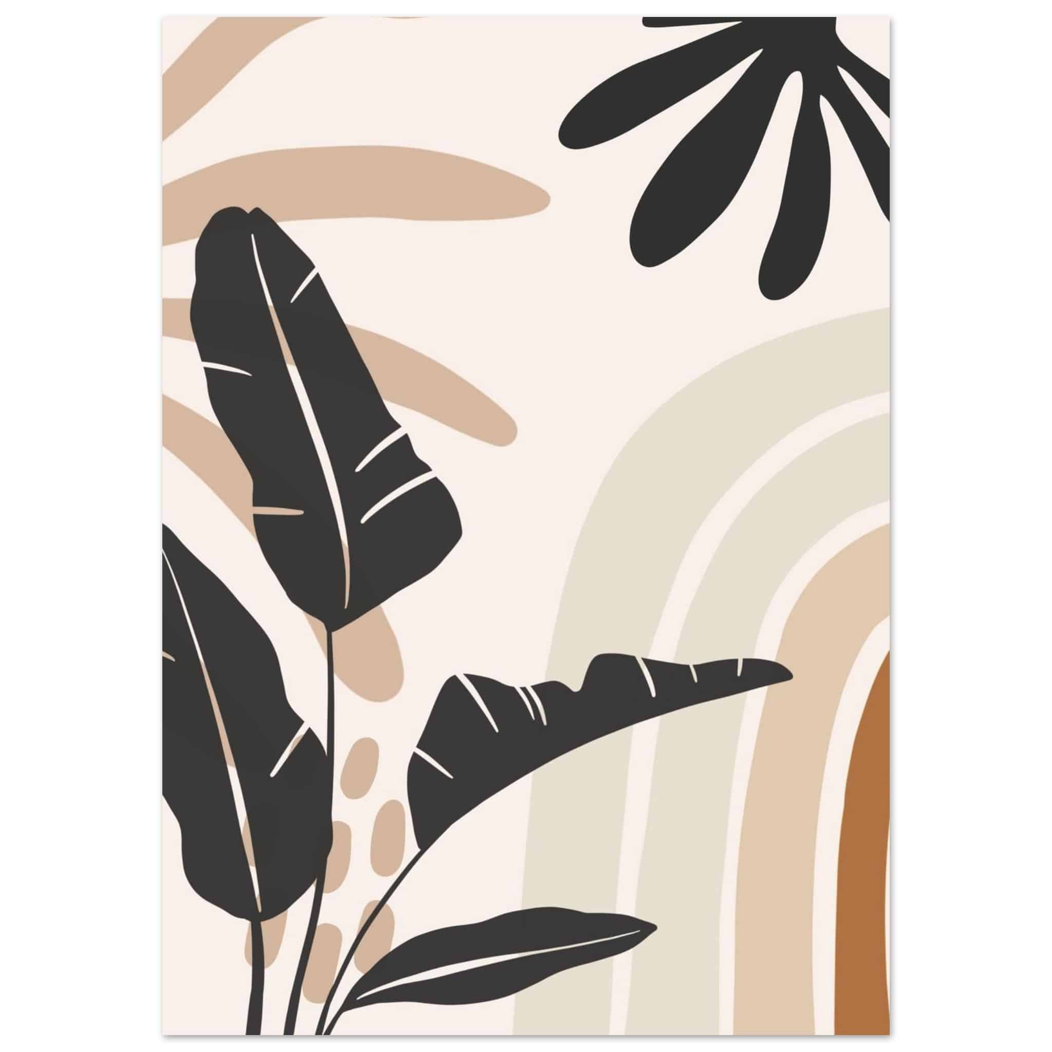 Artfulprints Poster Boho – Jungle motion - 50x70 cm - beige