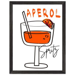 Artfulprints Poster met Lijst Aperol Spritz – Minimalistic – 30×40 cm Artfulprints Poster met Lijst Aperol Spritz – Minimalistic – 30×40 cm
