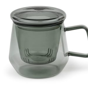 Bredemeijer -Tea for one Livorno glas zwart 290ml Bredemeijer -Tea for one Livorno glas zwart 290ml