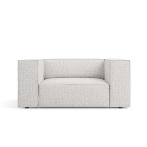 Cosmopolitan Design Fauteuil Arendal chenille, lichtgrijs – 102x124x70 Cosmopolitan Design Fauteuil Arendal chenille, lichtgrijs – 102x124x70