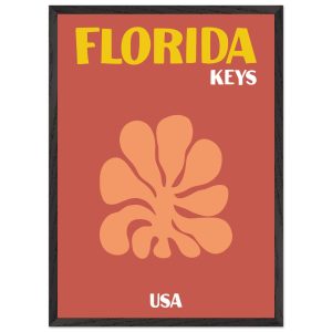 Artfulprints Poster met Lijst USA – Florida Keys – 50×70 cm – Terracot Artfulprints Poster met Lijst USA – Florida Keys – 50×70 cm – Terracot