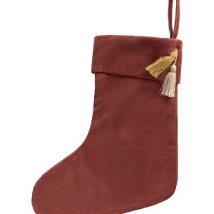 Calma House Kerstornament Velour – Aardekleur – 40×33 Calma House Kerstornament Velour – Aardekleur – 40×33