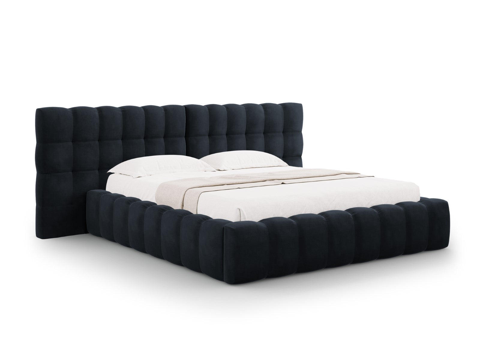 Cosmopolitan Design Opbergbed met dubbel hoofdbord Bali 140x200cm, flu