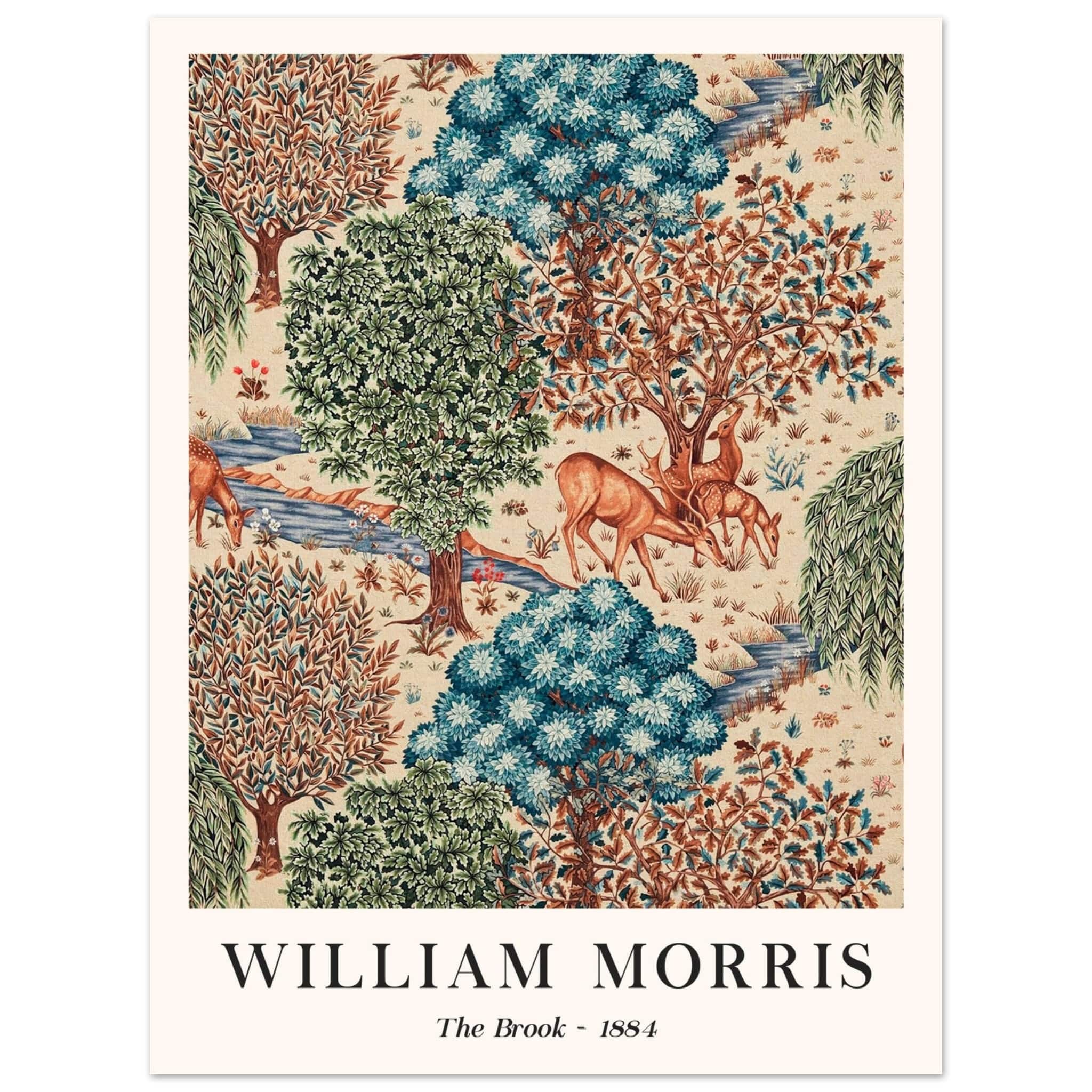 Artfulprints Poster William Morris - The brook - 30x40 cm - Meerkleuri